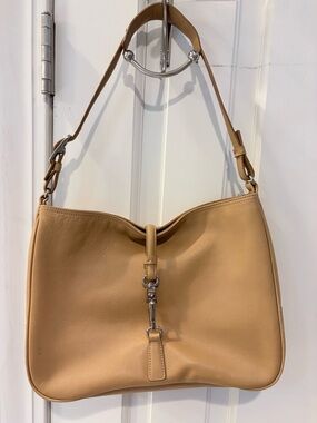 Coach Leather Shoulder Bag in Tan